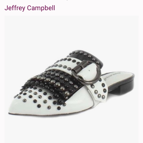 Jeffrey Campbell Shoes - Jeffrey Campbell Black and White Studded Women's Shoes
